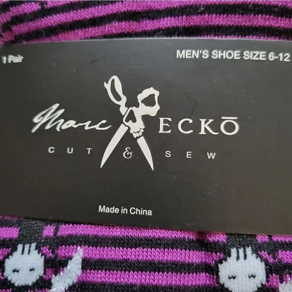 NIP MARK ECKO "GRIM REAPER" CUT & SEW SOCKS MENS'S SZ. 6-12 - Picture 3 of 4